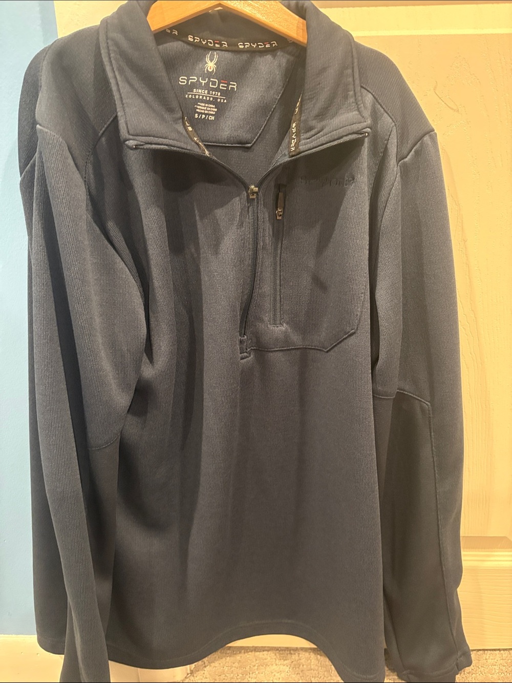 Spyder Men's Navy Half-Zip Pullover Sweater